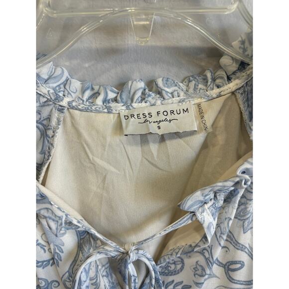 Dress Forum Tiered Boho Dress Womens Small Fairycore Peasant Romantic - Picture 2 of 4